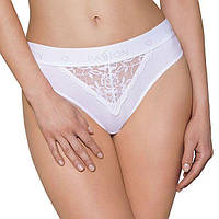 Трусики с широкой резинкой и кружевом Passion PS001 PANTIES white, size L 777Shop.com.ua