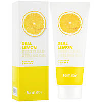 Очищающий пилинг-гель для лица с экстрактом лимона Farmstay Real Lemon Deep Clear Peeling Gel 100 мл