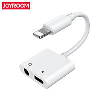 Переходник JOYROOM Lightning to 3.5mm AUX/Lightning Ben Series S-Y104 |1.5A| Apple audio converter + зарядка