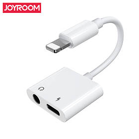 Перехідник JOYROOM Lightning для 3.5mm AXU/Lightning Ben Series S-Y104 |1.5A| Apple audio converter + заряджання