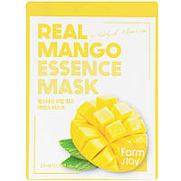 Увлажняющая тканевая маска для лица с экстрактом манго FarmStay Real Mango Essence Mask 23 мл (8809636280327)