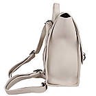 Сумка жіноча Fashion трансформер бежево-сіра 408476Bg, фото 3