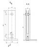 ODF-02-09-01 Cтійки для скляних огорож MINI H200, матові, фото 6