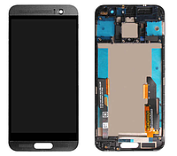 Дисплей модуль тачскрин HTC One M9 Plus черный в рамке серого цвета Gunmetal Gray