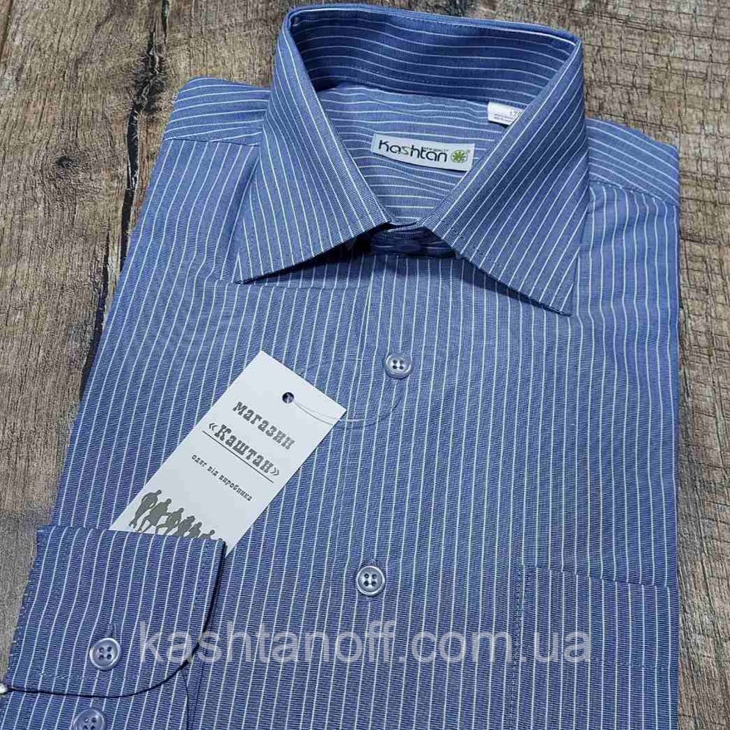 Сорочка яскраво-блакитного кольору, фото 1