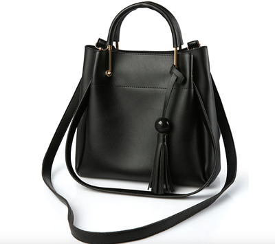 Жіноча сумка шкіряна класична Tiffany набір Чорний