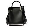 Жіноча сумка шкіряна класична Tiffany набір Чорний, фото 2