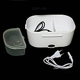 Ланчбокс з підігрівом 2 в 1 від мережі і від прикурювача 220V 12V Зелений харчовий термос ланч бокс для їжі, фото 7