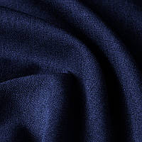 Ткань для штор блэкаут рогожка темно синий цвет в спальную, зал