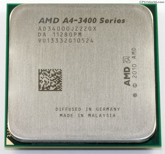 Б/В, Процесор, AMD A4 3400, sFM1, 2 ядра, 2.7 гГц