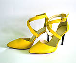 Шкіряні босоніжки ADAMS на високих підборах 9, Шпилька, Натуральна шкіра, фото 2