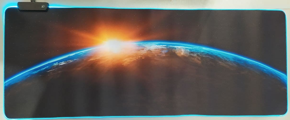 Килимок 800*300 для миші Glowing Cool тканинний з бічної прошивкою, товщина 3 мм, LED FSD-15