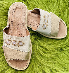 Домашні капці шкіряні жіночі 40 розмір