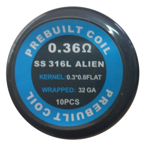 Alien Coil SS316L 0.36 Ом (10 шт)
