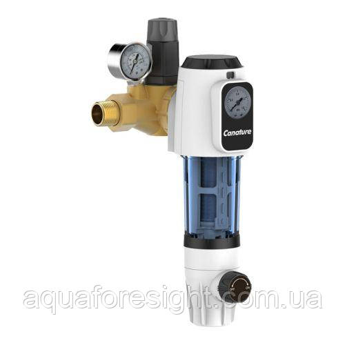 Промивний сітчастий фільтр Canature CPF-4-L, 4 м³/година з манометром