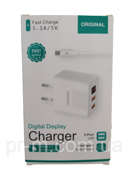 МЗП 2 виход ORIGINAL QC-03 (з дисплеєм) (5740)