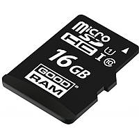 Карта пам'яті GoodRam UHS-I U1 16 GB microSDHC Class 10 SD адаптер (M1AA-0160R12)