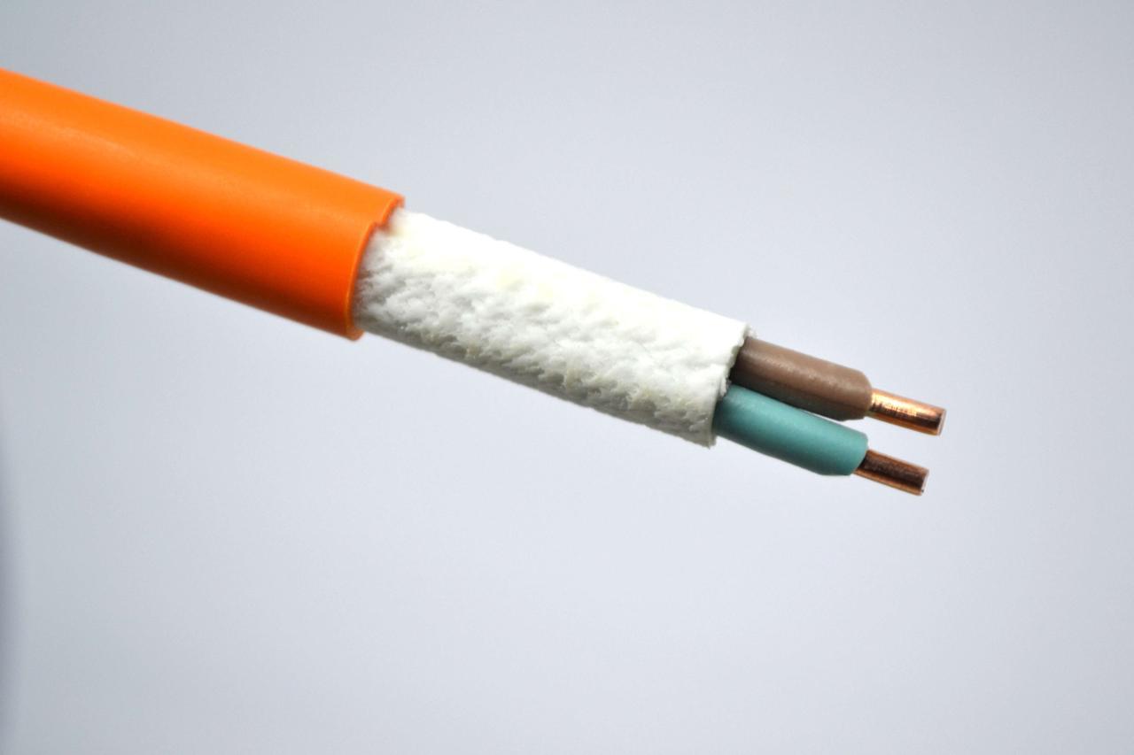 Вогнестійкий безгалогеновий кабель Одескабель ПвПГнг-FRHF 2*2,5 мм² E90 0,6/1 кВ