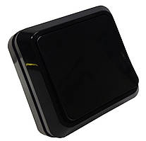 Вимикач одноклавішний накл. 10А BLACK RODINA (18087) ТМ LUMANO