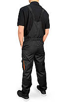 Напівкомбінезон робочий EVA Trade PRO, чорний з помаранчевим, фото 3