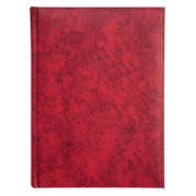 Щоденник недатований Buromax Base Miradur A5 лінія 288 сторінок, бумвініл/поролон, червоний