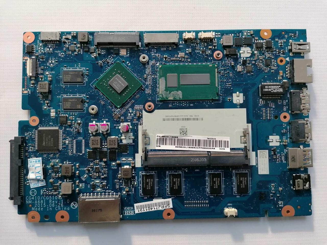 Материнська плата Lenovo 100-15IBD CG410/CG510 NM-A681 Rev:1.0 (INTEL i3-5005U + GeForce GT920M)