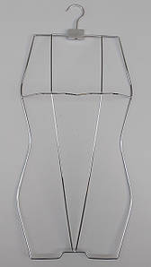 Плічка контурні білизняні металеві сріблястого кольору