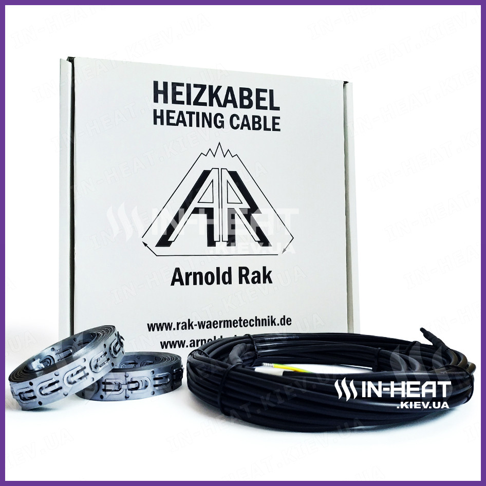 Нагрівальний кабель Arnold Rak SIPC-20 / 25 м/1.9 - 3.1 м² / 500 Вт / двожильний плитку / d=5 мм, фото 1