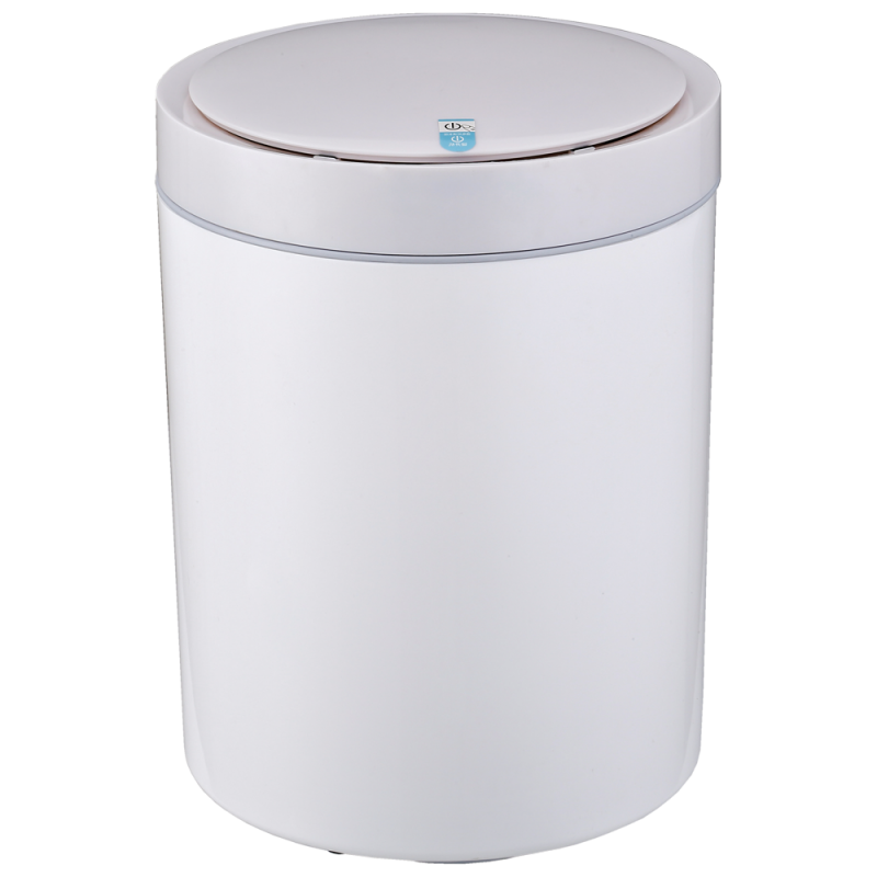 Відро для сміття сенсорне PP JAH 12 л (пластикове, кругле, колір білий), фото 1