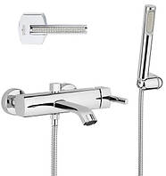 Змішувач для ванни з лійкою і шлангом WEBERT AZETA CRYSTAL AS850101.015