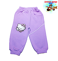 Штани для дівчинки "HELLOY KITTI"(1,2,3,4 року )начісування  - арт.78379548