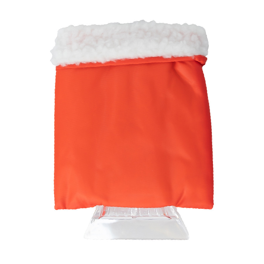 Скребок — рукавиця для видалення снігу та льоду червона, фото 1