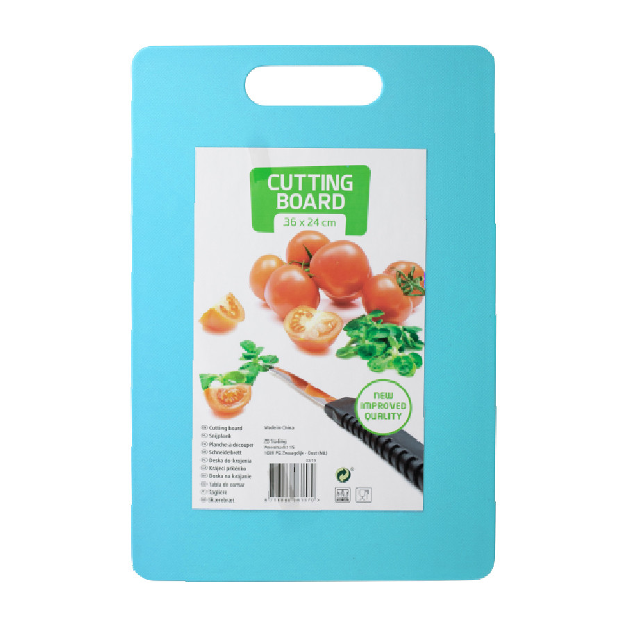 Дошка для нарізування пластикова блакитна, фото 1