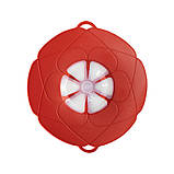 Кришка пароварка із захистом від переливу силіконова червона, фото 2