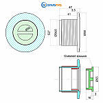 Форсунка стінова під бетон Kripsol, фото 2