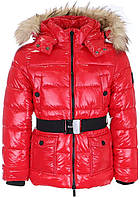 Зимняя куртка для девочек REFRIGUE с поясом (8059177210813)