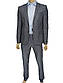 Стильний класичний чоловічий костюм Daniel Perry C: 10047 # 345 сірого кольору, фото 2