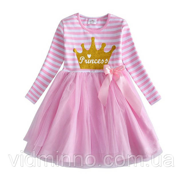 Святкова нарядна сукня для дівчинки Vikita р.128 - 7-8 років, Принцеса, фото 1