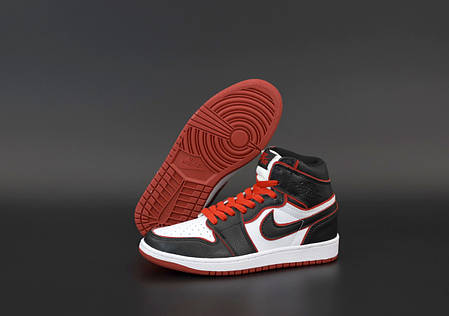 Мужские кроссовки Nike Air Jordan.Black/White. ТОП Реплика ААА класса., фото 2