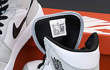 Жіночі кросівки Nike Air Jordan.Black/red . ТОП Репліка ААА класу., фото 3
