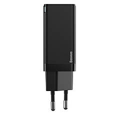 Зарядний пристрій (швидка зарядка) для телефону Baseus GaN2 Q.Charger 45 W 3 А Чорний (CCGAN-Q01), фото 5