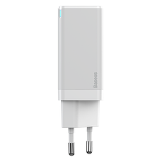 Зарядний пристрій (швидка зарядка) для телефону Baseus GaN2 Q.Charge 45 W 3 А Білий (CCGAN-Q02), фото 3