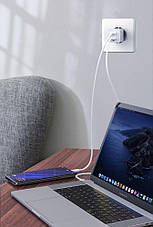 Зарядний пристрій (швидка зарядка) для телефону Baseus GaN2 Q.Charger 45 W 3 А Білий (CCGAN-M02), фото 6