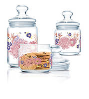 Набір банок для сип. продуктів скло "Luminarc. Alys" (3шт) 0,5/0,75/1л №P2915/6588(5)