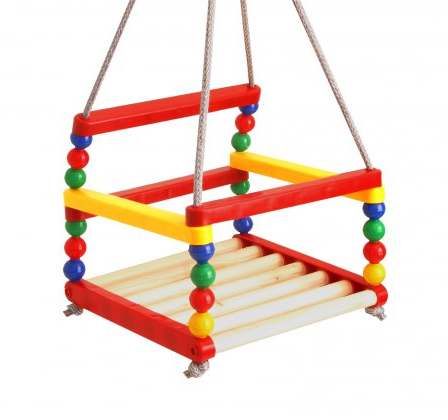 Гойдалка 1 "Технокомп" пласт.+дерев. №0045(10), фото 1