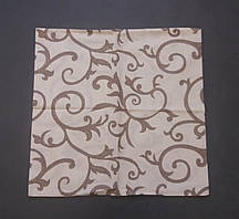 Наволочка бязь 50х50 см, принт: Вензель полоска світлий