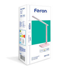 Світильник світлодіодний настільний Feron DE1725 9W 6400К рожевий (24231), фото 3