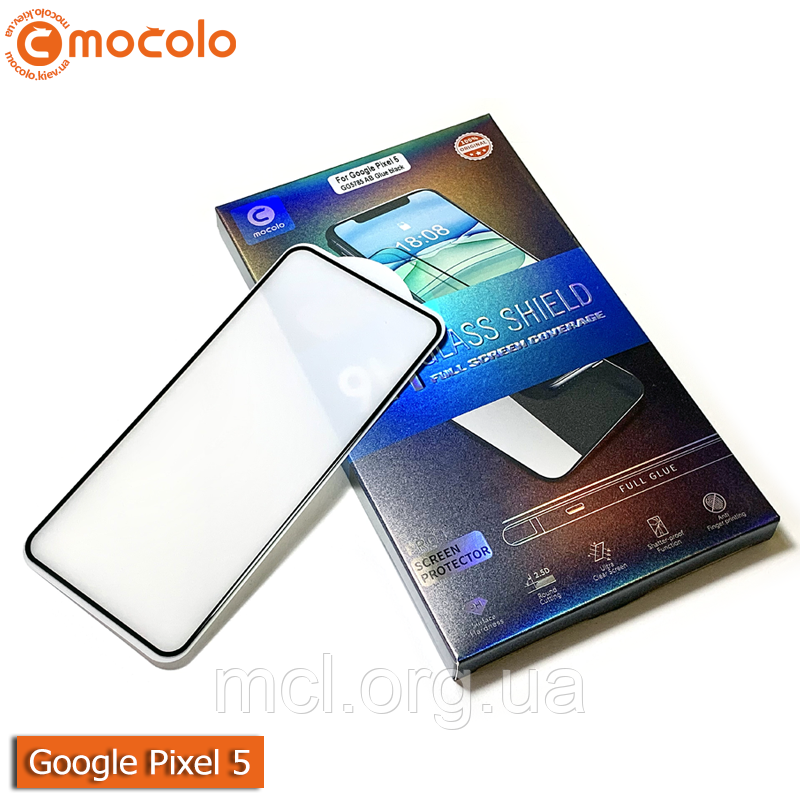 Захисне скло Mocolo Google Pixel 5 (Black) - Full Glue