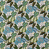 Римська штора тканина з тефлоновим просоченням Туреччина візерунок бежевого червоного і блакитного кольору 071294v1 з доставкою, фото 3