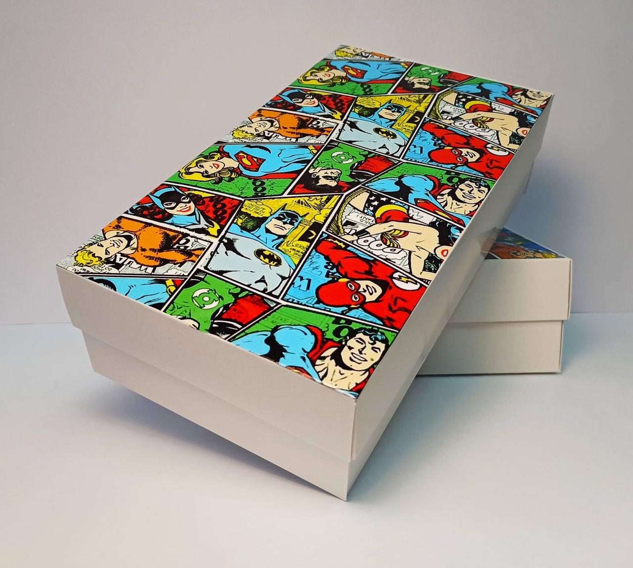 Подарункова коробка DC Comics Супергерої картонна 28x15x7,5 см